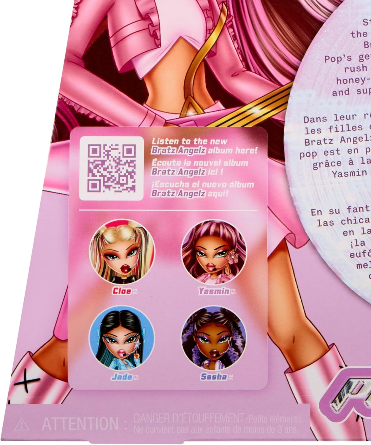BRATZ Pop Starz Yasmin – Modepuppe mit Anhänger zum Sammeln, Outfit et Musikzubehör