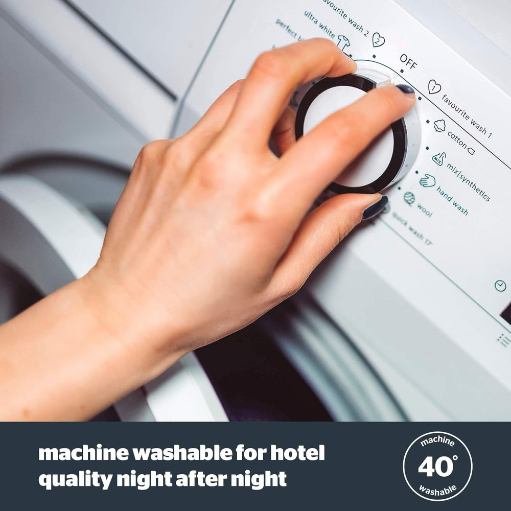 Couette Silentnight Hotel Collection pour lit double, 13,5 TOG, blanc, microfibre, blanc, lit simple 135 X 200Cm Couettes et couettes Naty Shop