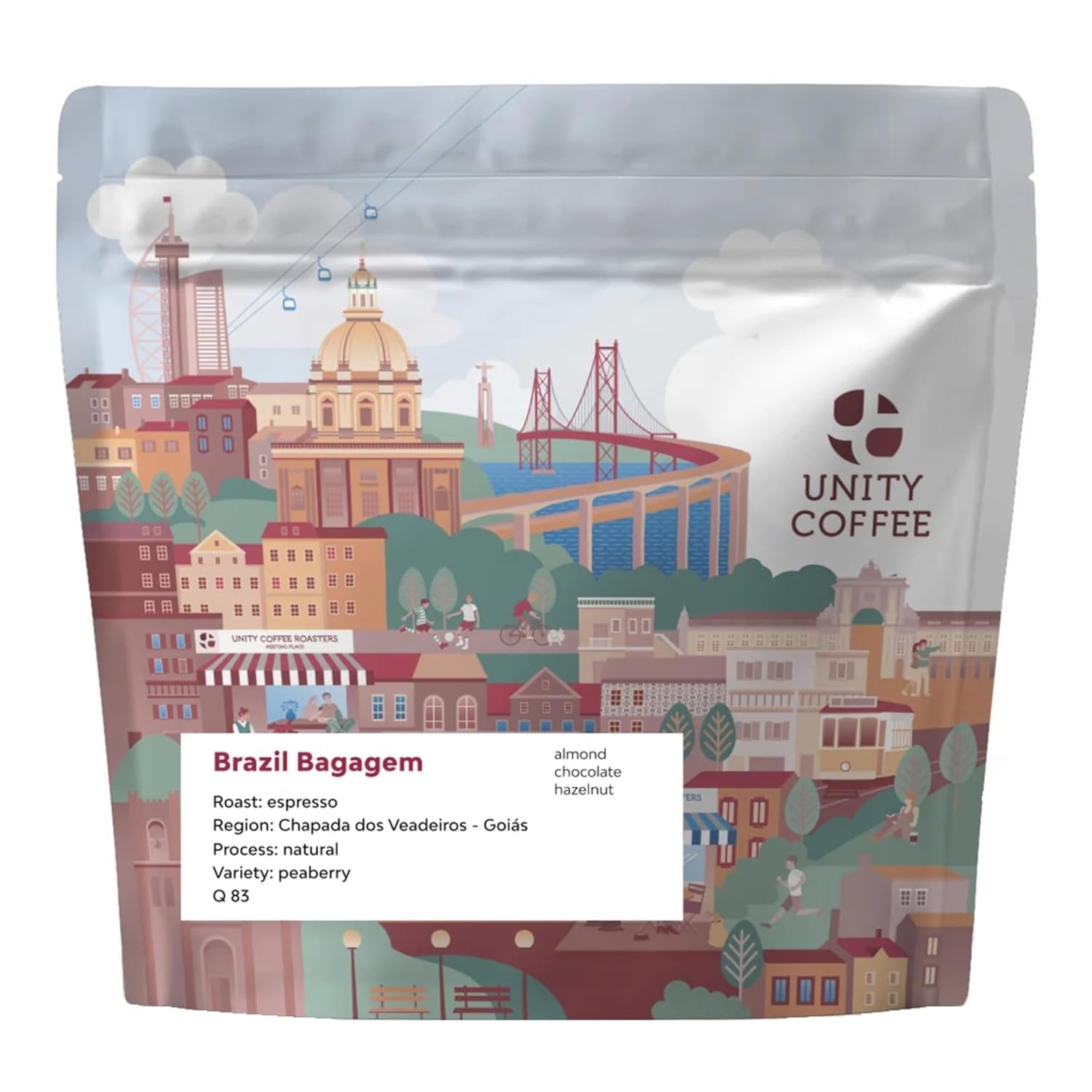 Kaffeebohnen Espresso Brazil Bagagem 250g | Kaffee Ganze Bohnen 100 % Arabica aus Brasilien | Espresso Bohnen mit Schokoladigen Noten | Schonend Mittel Geröstet