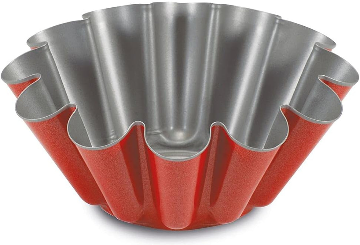 52022HGNA Rossana 2.0, moule à pudding 22 cm, acier avec revêtement antiadhésif, couleur rouge/gris, inox Moules et plaques de cuisson Naty Shop