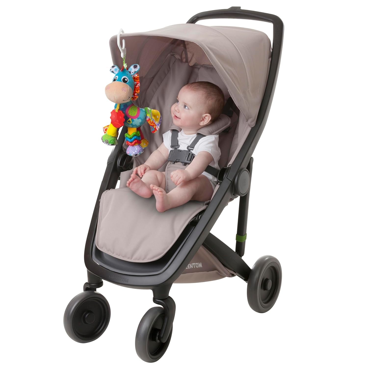 Playgro Clip Clop Coffret Cadeau d'Activités Sensorielles de Jardin - Jouet de Jardin Sensoriel pour Bébés à partir de 0 Mois - Jouet Interactif avec Hochets, Anneau de Dentition et Ami de la Poussette - 4 Pièces