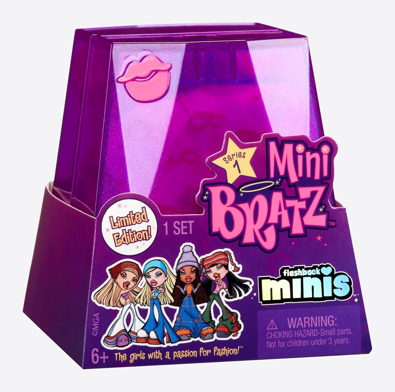 Poupées Bratz Miniverse MGA's Y2K Nostalgia Flashback Minis en édition limitée – PACK SURPRISE – 2 mini poupées Bratz et vitrine – Excellent cadeau pour les enfants et les collectionneurs de 6 ans et plus