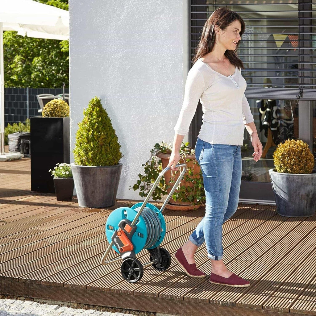 Cărucior pentru furtun GARDENA CleverRoll S, rolă pentru furtun, depozitare compactă (18500-20)