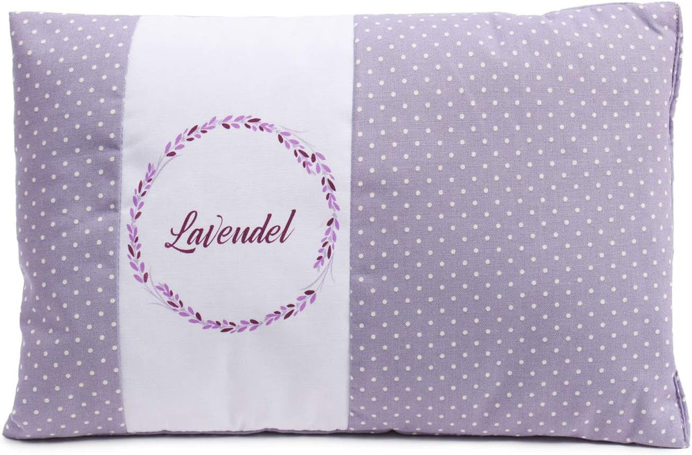 Gözze - Oreiller parfumé aux herbes, remplissage de mélange d'herbes 200G, housse 100% coton, 30 X 20 cm - Plaid Green Naty Shop Oreillers standards Purple Dots