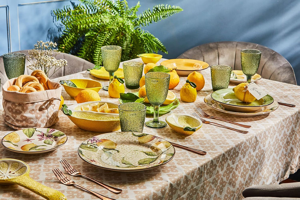 Service de table Zagara pour 6 personnes, 18 pièces, céramique, multicolore