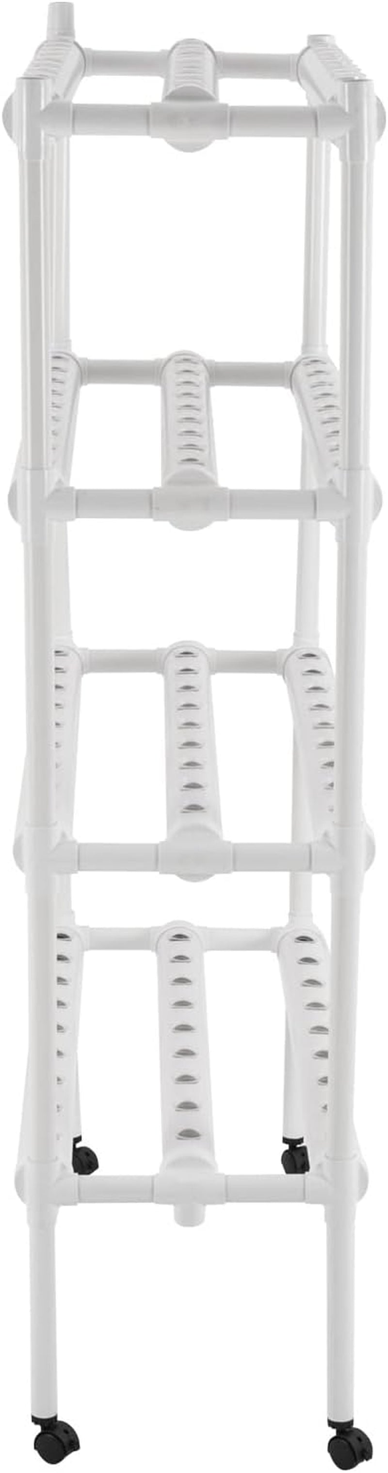 Kit de culture hydroponique avec 108 emplacements de plantation, 4 niveaux avec pompe à eau. Système hydroponique composé de tuyaux en PVC-U de qualité alimentaire pour légumes de maison, de balcon, de jardin et de balcon.