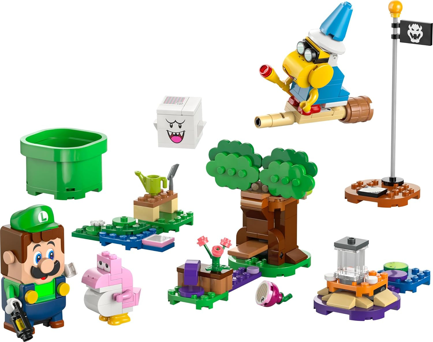 LEGO Super Mario Apprendre avec Luigi interactif, Jeu Nintendo pour jeunes, filles et joueurs à partir de 6 ans, Ensemble de jeux pour enfants avec bébé rose Yoshi 71440