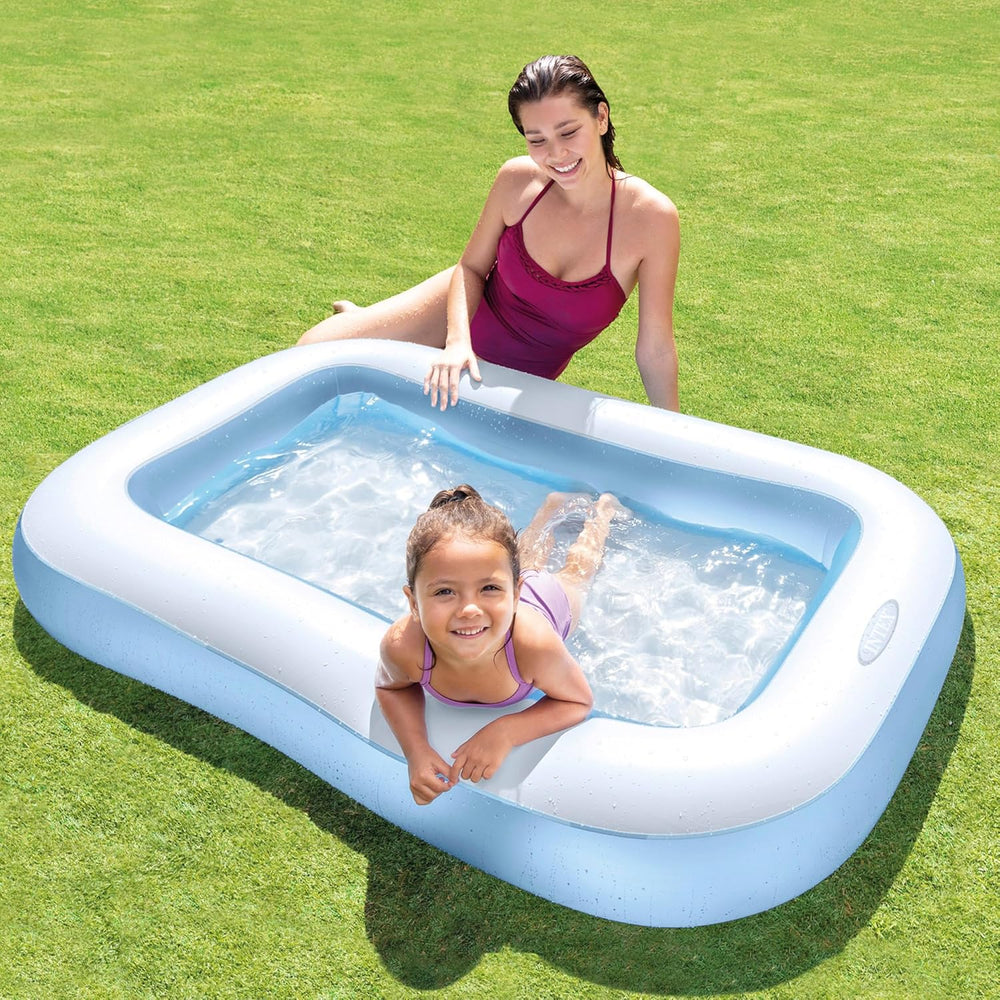 Piscine Rectangulaire Intex - Piscine Enfant Hors Sol - Piscine Enfant - 166 x 100 cm x 25 cm - À partir de 2 ans