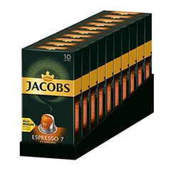 Jacobs Kaffeekapseln Espresso Classico, Intensité 7/12, 10 x 10 tasses, Nespresso* compatible Kaffee Kapseln, 100 Kapseln