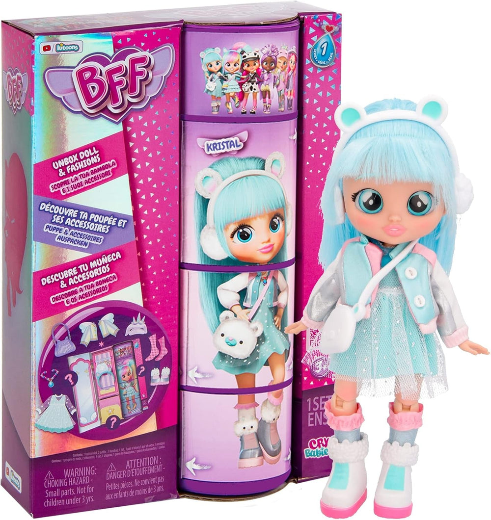 S2 Hannah Modepuppe mit Langen Haaren, Stoffkleidung und 10 Accessoires – Spielzeuggeschenk für Mädchen und Jungen + 5 Jahre