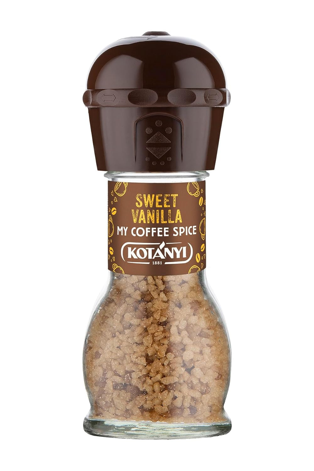 KOTÁNYI Vanilla Dream - charaktervoller Vanillegeschmack, Als Topping et raffiniertes Kaffeegewürz, Mühle 53g