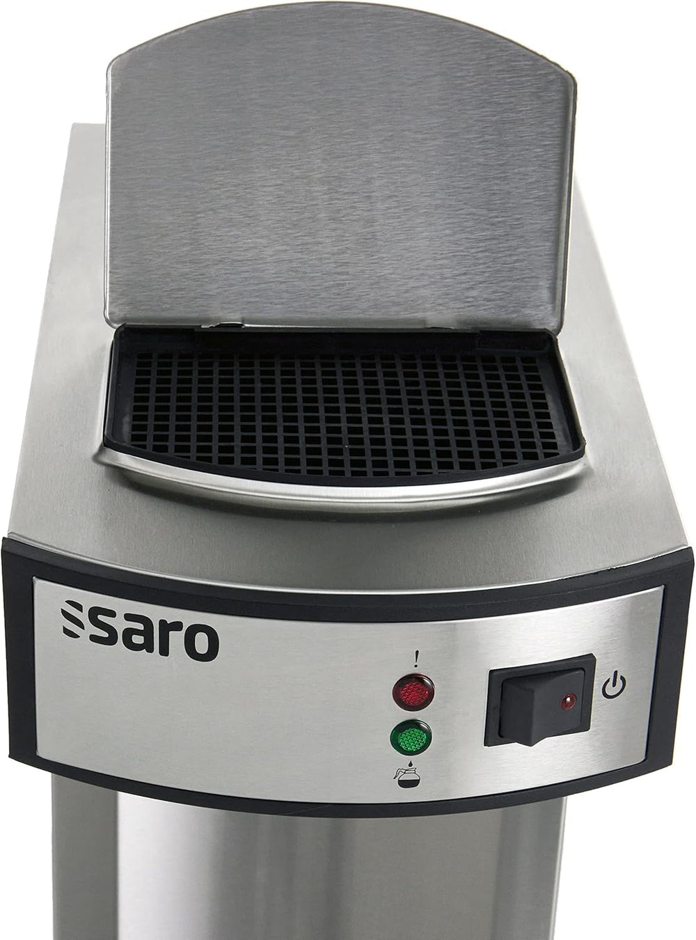 Machine à expresso Saro, avec carafe et pompe isolée en acier inoxydable – 2,2 l – temps de préparation env. 5–6 min – protection en cas de fonctionnement sans eau – 2,069 kW – modèle THERMO 24