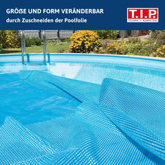 Acoperire solară TIP pentru piscine rotunde Ø 4,6 m - Acoperire eficientă pentru piscină, previne pierderile de căldură, ecologică, instalare ușoară, eficientă energetic prin energie solară, SSF 460/120, 30451