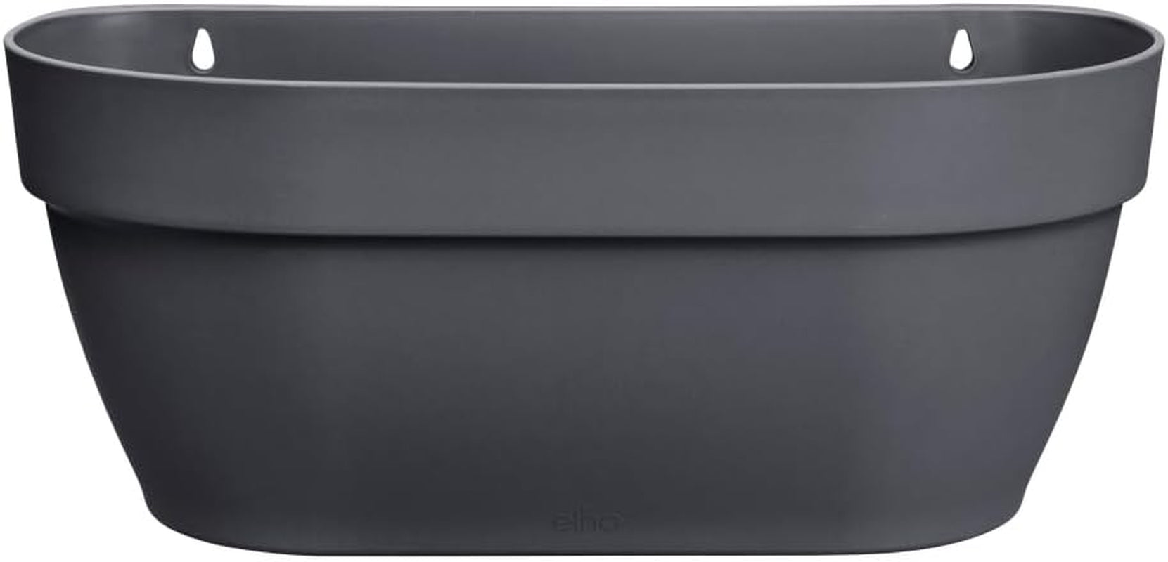 elho Vibia Campana Jardinière murale 35 - Jardinière pour balcon et extérieur - Ø 35,0 x H 14,8 cm - Noir/Anthracite