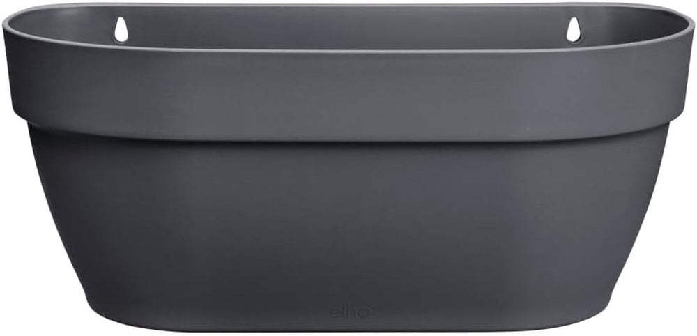 elho Vibia Campana Jardinière murale 35 - Jardinière pour balcon et extérieur - Ø 35,0 x H 14,8 cm - Noir/Anthracite