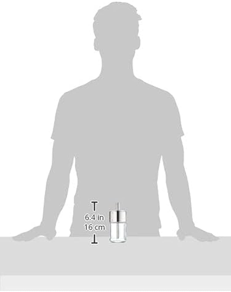 WMF Barista Zahăr Shaker 240g, Sticlă, Dozator de Zahăr, Oțel Inoxidabil Lustruit Cromargan, Ideal pentru Zahăr Alb/Brun, Cacao sau și ca Shaker pentru Mirodenii