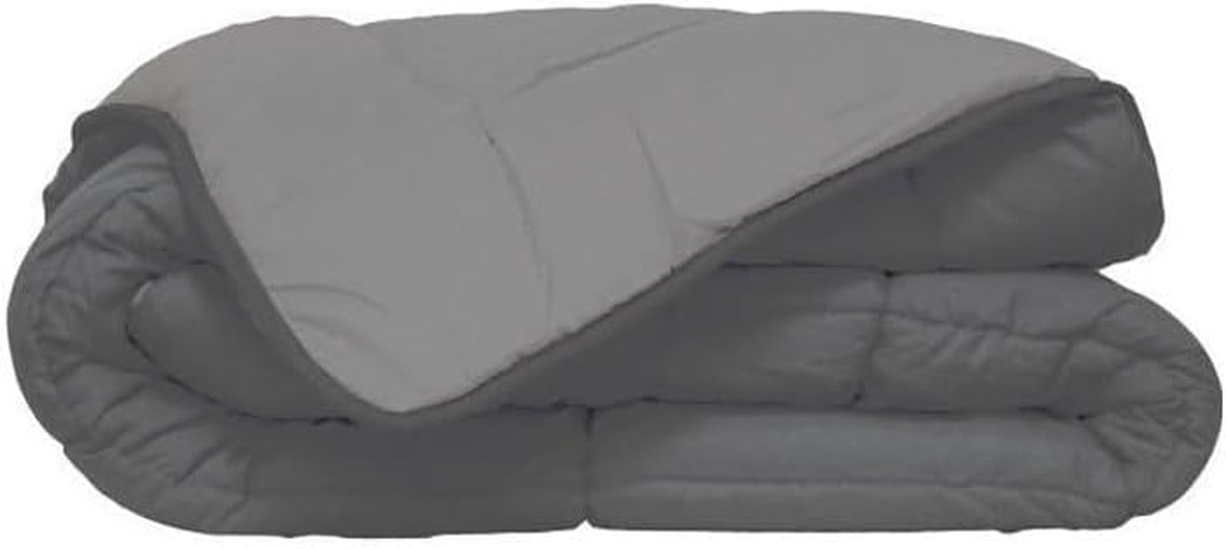 Poyet Motte Calgary Housse de Couette Polyester Acier/Argent, Polyester, Acier/Argent, 220X160X1 Cm Couettes et couettes Naty Shop 260X240X1 cm