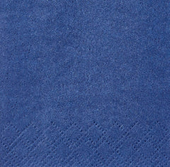 Papstar 84576 250 mouchoirs, 3 épaisseurs, pli 1/8, 33 cm x 33 cm, bleu foncé