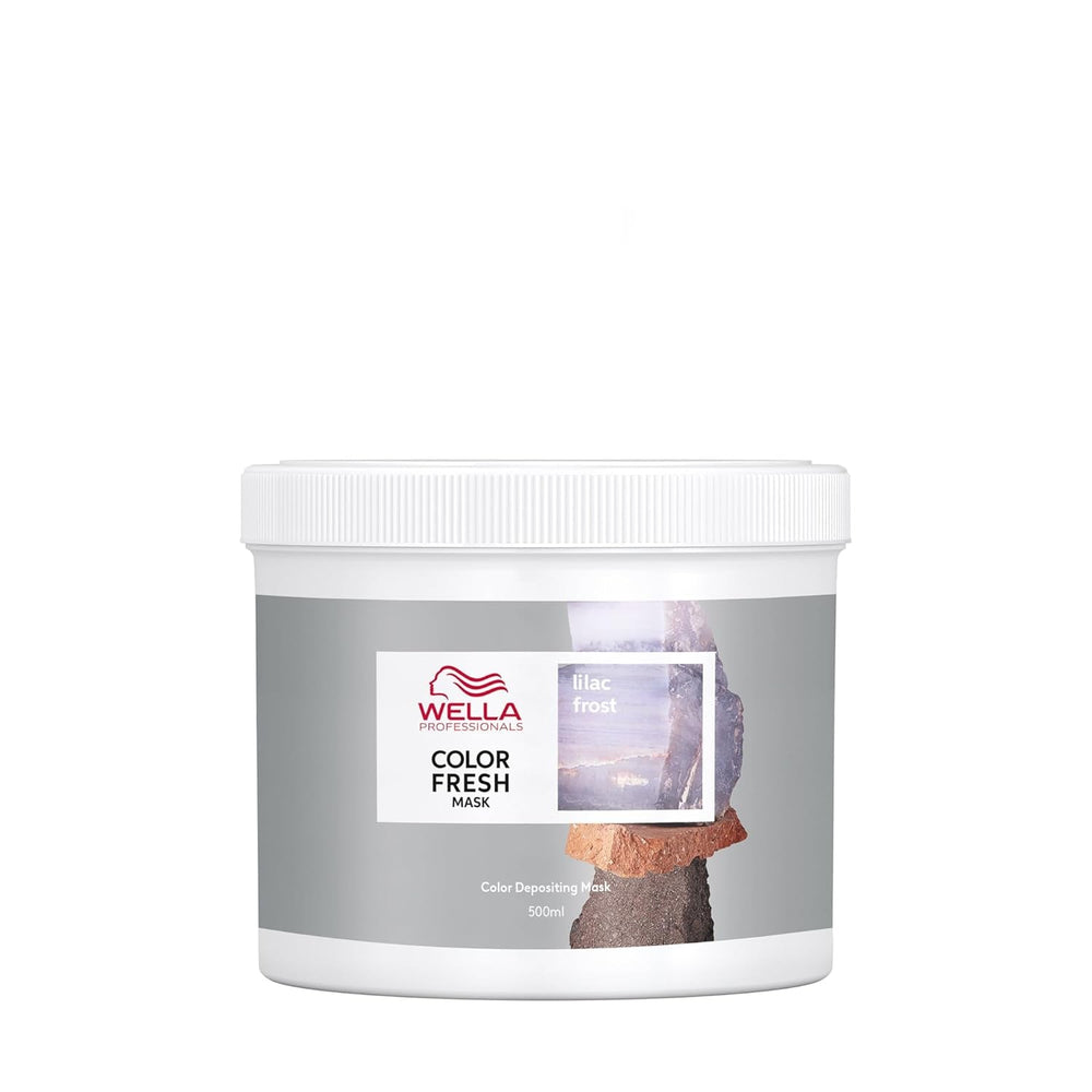 Wella Professionals Color Fresh Mask Pearl Blonde - traitement capillaire pour revitaliser et changer la couleur des cheveux - teinte nourrissante à l'huile d'avocat - pour cheveux clairs et éclaircis - 500 ml Naty Shop Lilac Frost Hair Mask 500 Ml (1 pack)