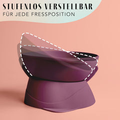 ne&no® Silikon Katzennapf erhöhet mit Verstellbarer Neigung | Futternapf Katze erhöhet | Katzen Futternapf erhöhet | Katzen Napf