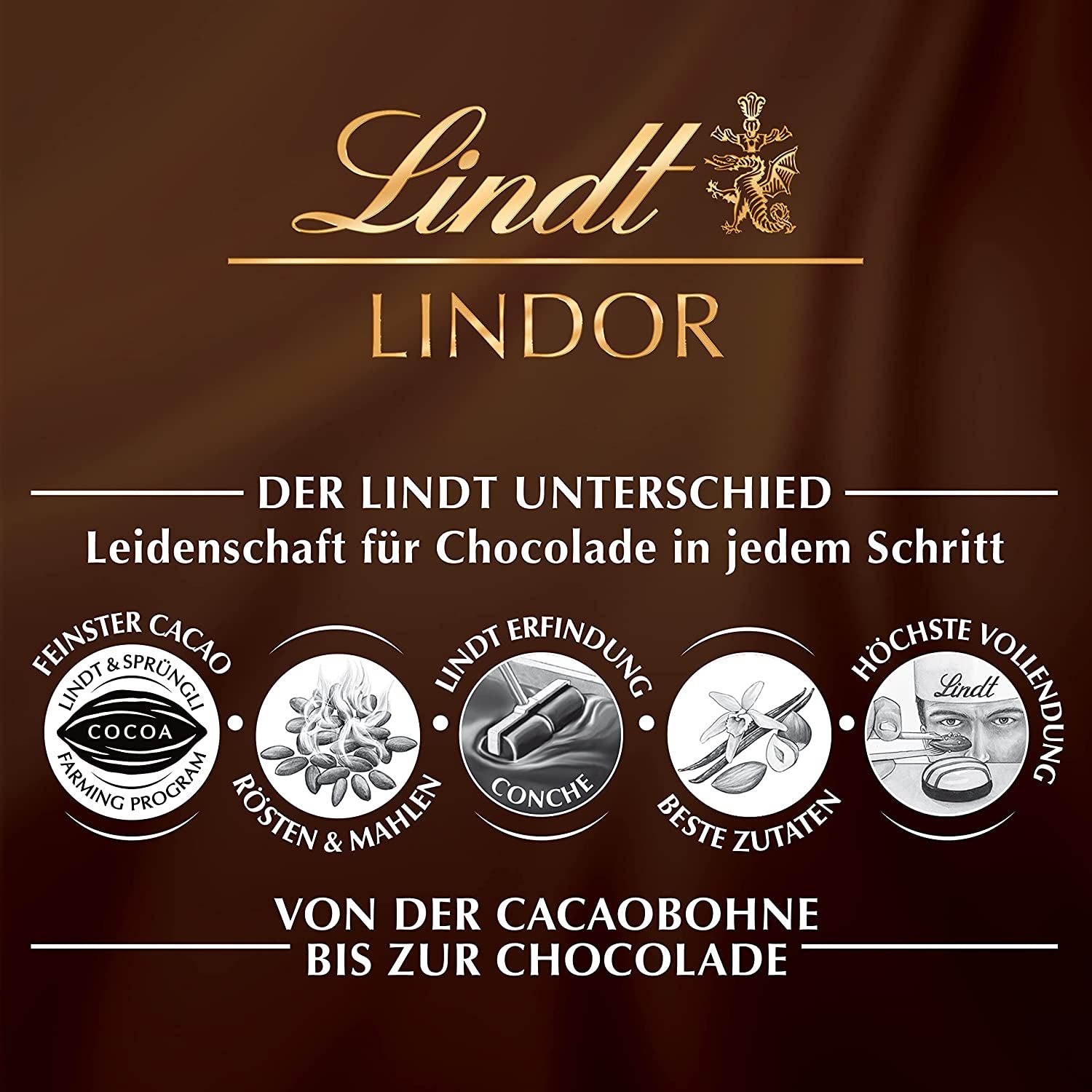 Boules de chocolat Lindor 70% de cacao extra noir | Sachet de 137g | Env. 10 boules de chocolat noir fin fourrées fondantes | Cadeau de chocolat | Cadeau chocolat