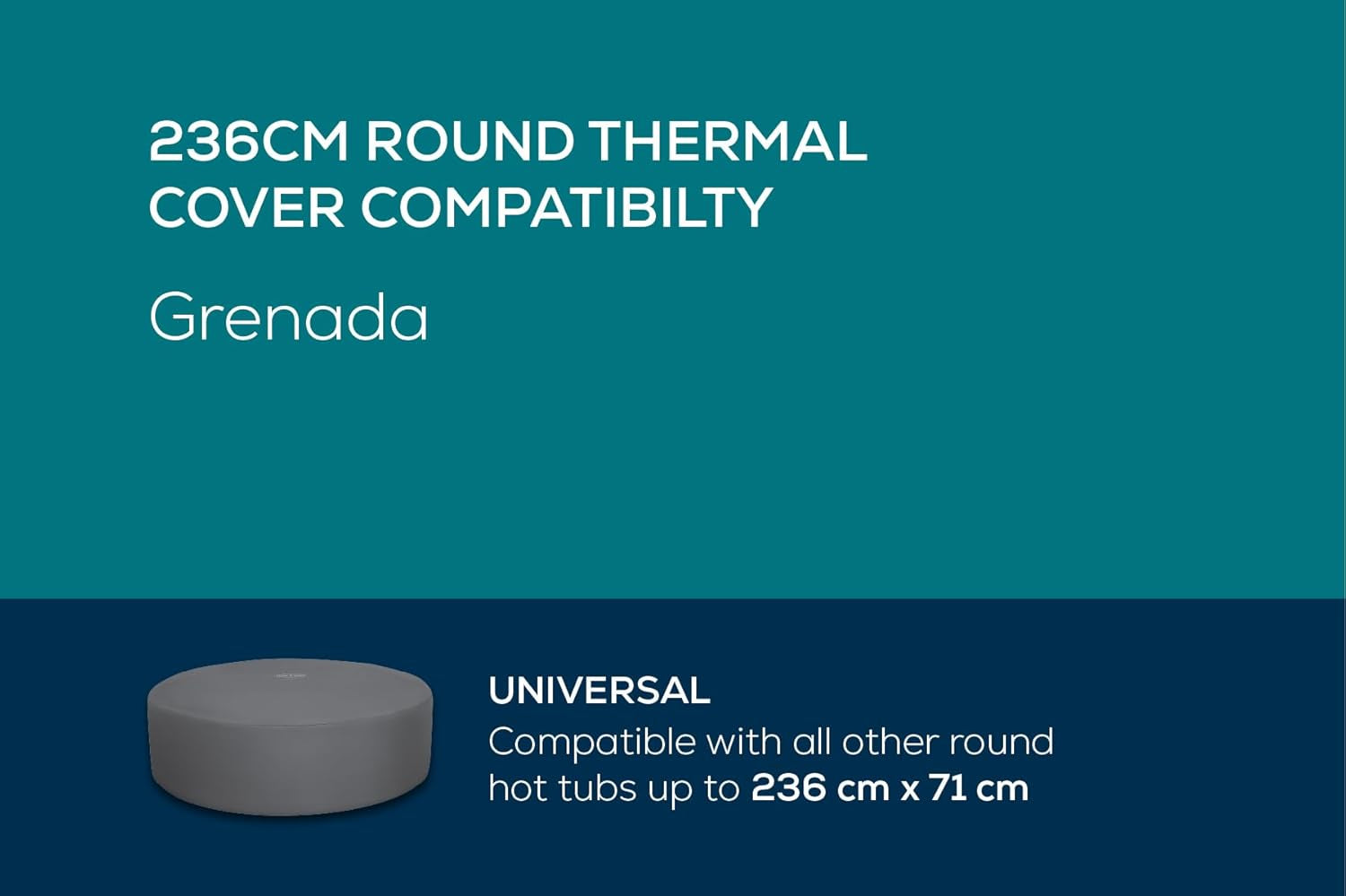 Bestway LAY-Z-SPA Xtras EnergySense Plus couverture thermique complète Ø 236 x 71 cm, ronde