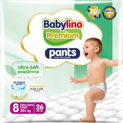 Pantalon Premium taille 8 avec filtre ultra doux, XXL (20+ kg), 26 pièces