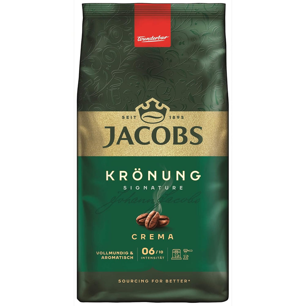Jacobs Krönung Cream, café en grains entiers, paquet de 4 (4 x 1000 g)