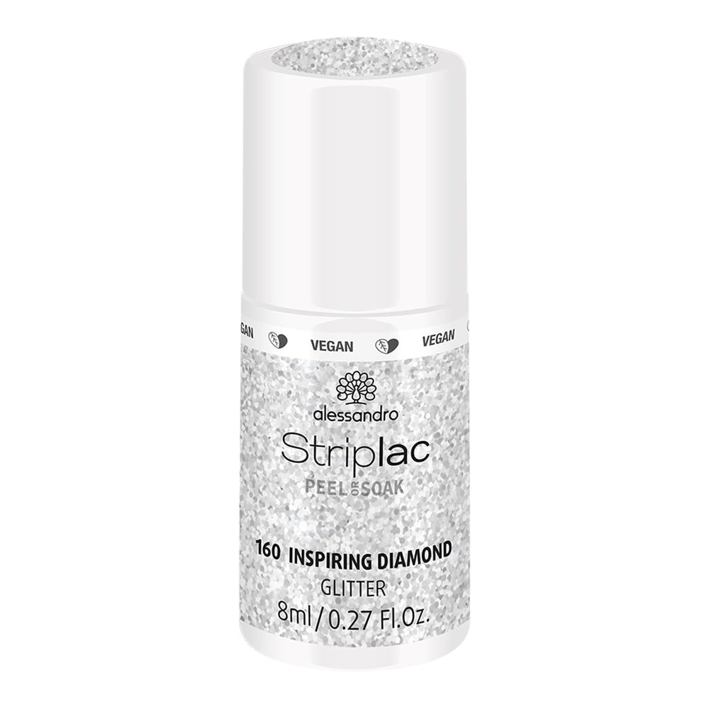Vernis à ongles UV Alessandro Striplac White Honeymoon - Délicat et longue tenue - S'enlève facilement grâce à la technologie de retrait - Vegan et cruelty-free - 8 ml