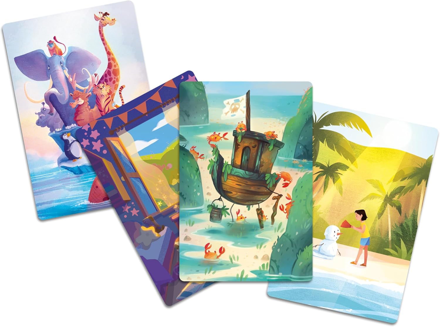 Asmodee Kids - Dixit Kids, jeu de société d'imagination et de fantaisie pour les enfants et toute la famille, cartes à jouer illustrées, 3 à 6 joueurs, à partir de 6 ans, 25 min, édition italienne