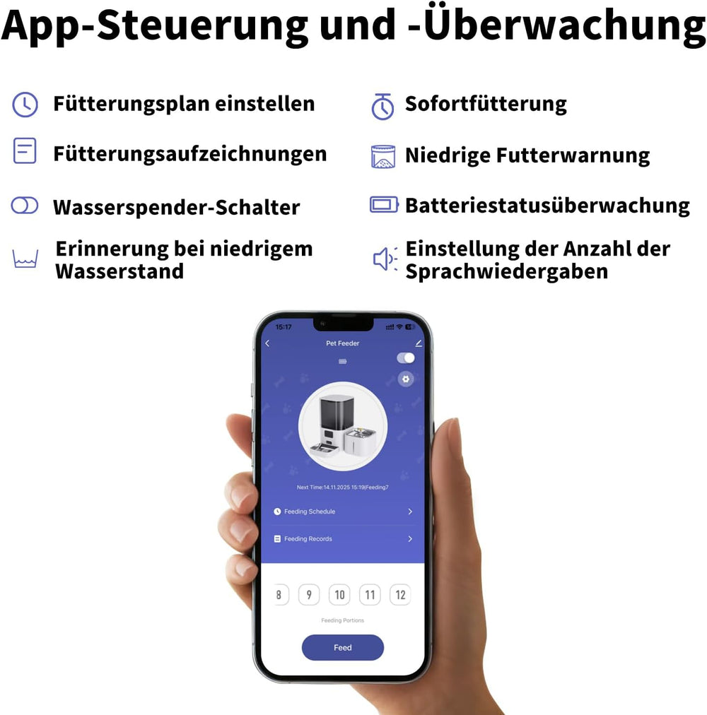 Distributeur d'eau et de vidange automatique 2 en 1 pour toilettes, distributeur d'eau de 6 litres à gros volume + distributeur d'eau de 2,5 litres avec utilisation d'applications, de nettoyage et d'entretien ponctuel