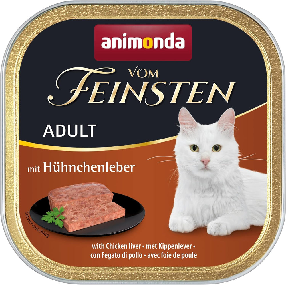 animonda Vom Feinsten Nourriture humide pour chat adulte, variété poulet, 6 x 100 g