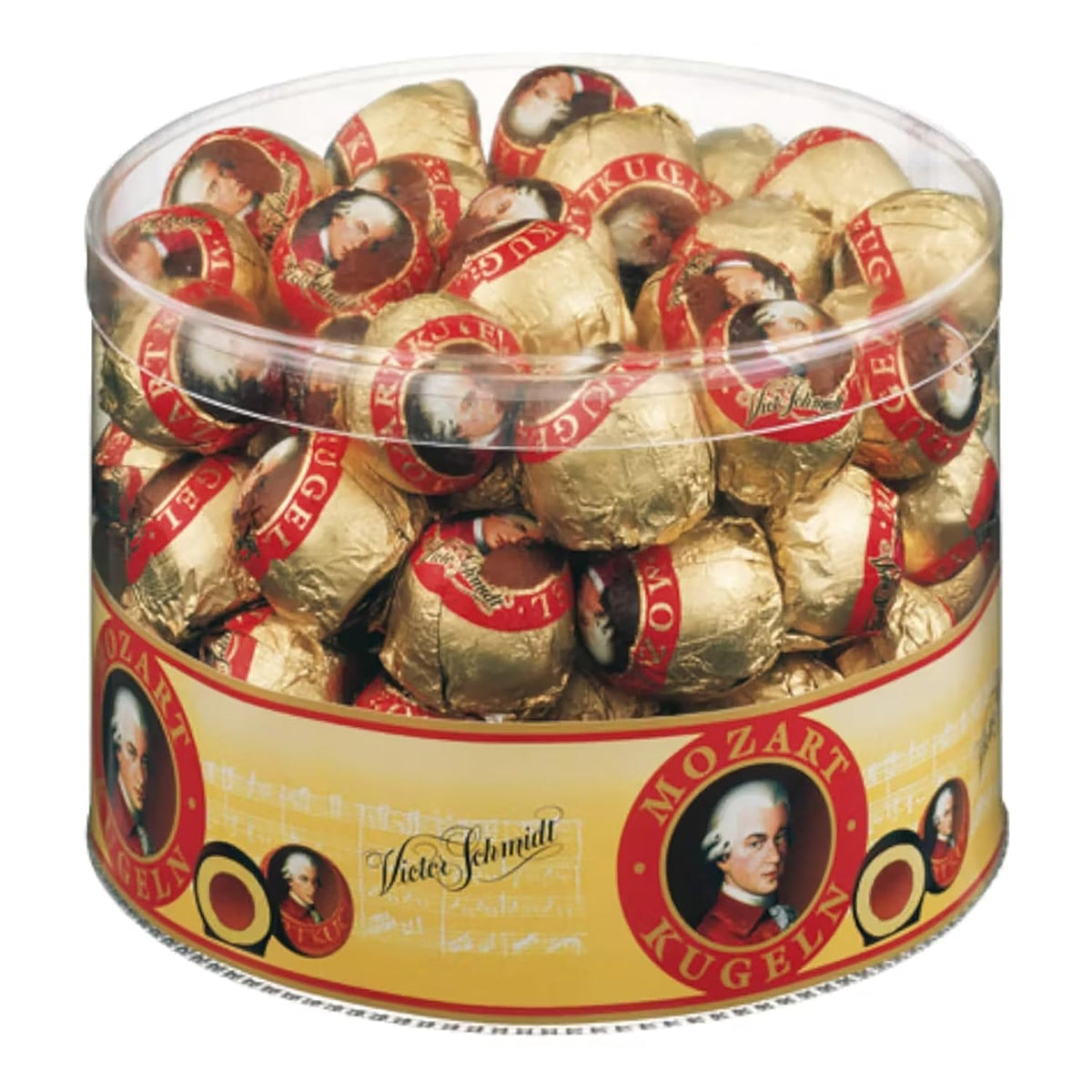 Mozartkugeln – Originaux d'Autriche – Chocolats fins au nougat et à la pâte d'amande – 825g (1 paquet)