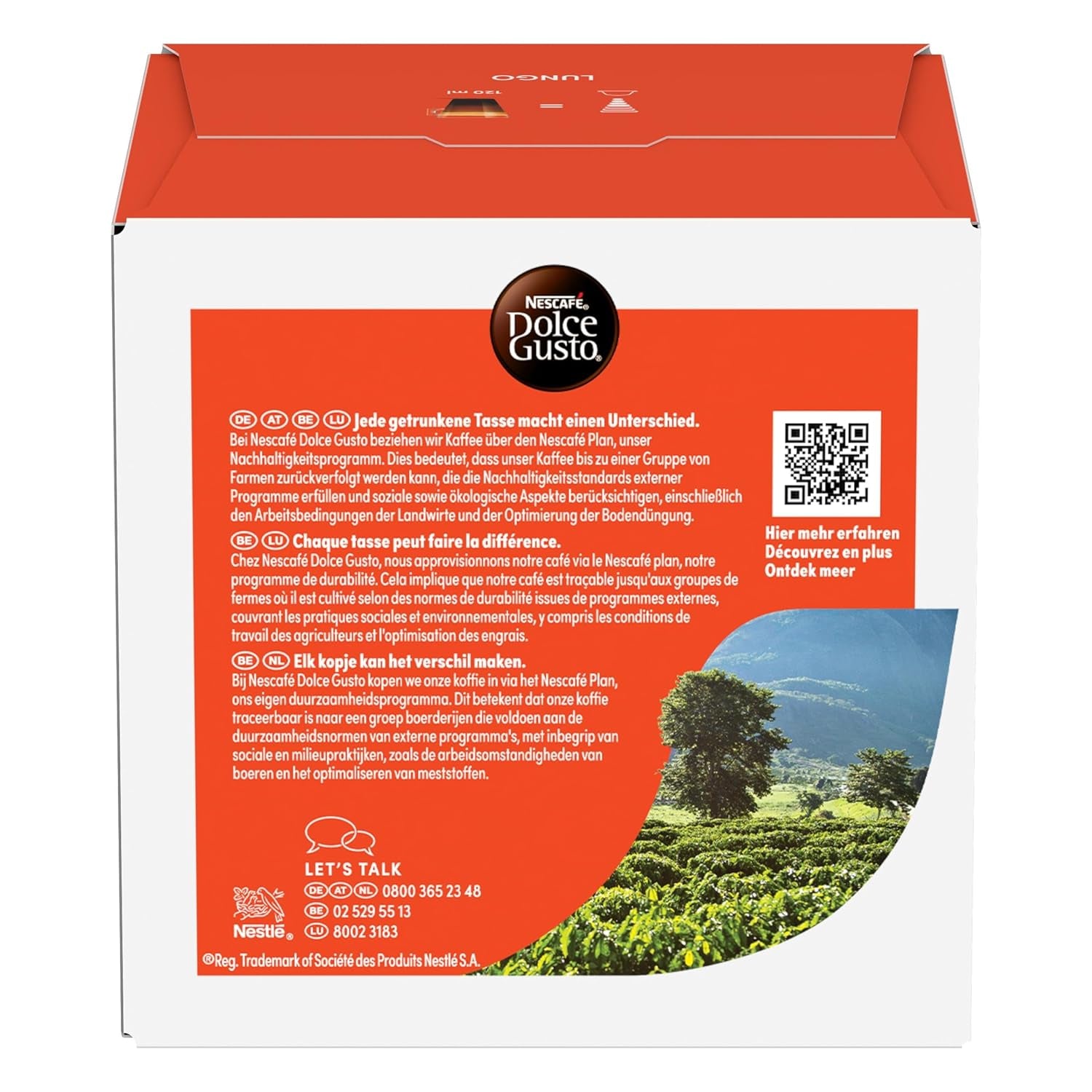 NESCAFÉ DOLCE GUSTO Lungo Kaffeekapseln 3er Pack (3 x 16 Kapseln)