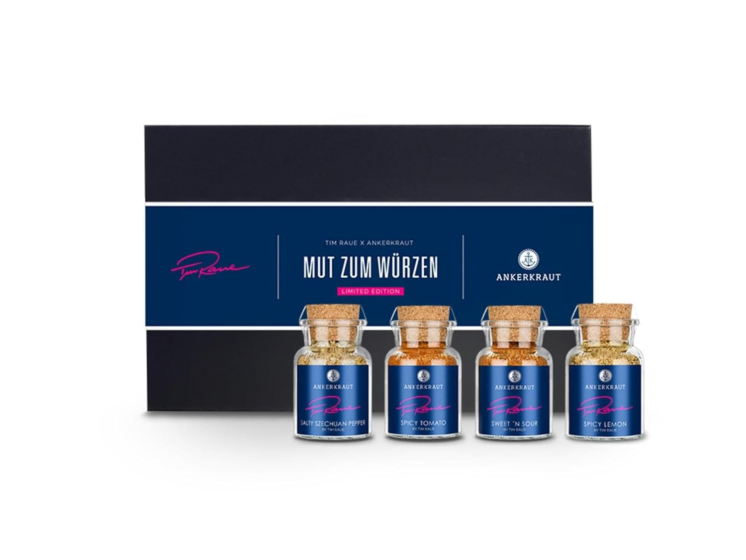 Ankerkraut Smoky Fries de Tim Raue, divers ingrédients pour pommes frites, pommes gourmandes avec arôme raffiné, 145 g dans un verre Korkenglas