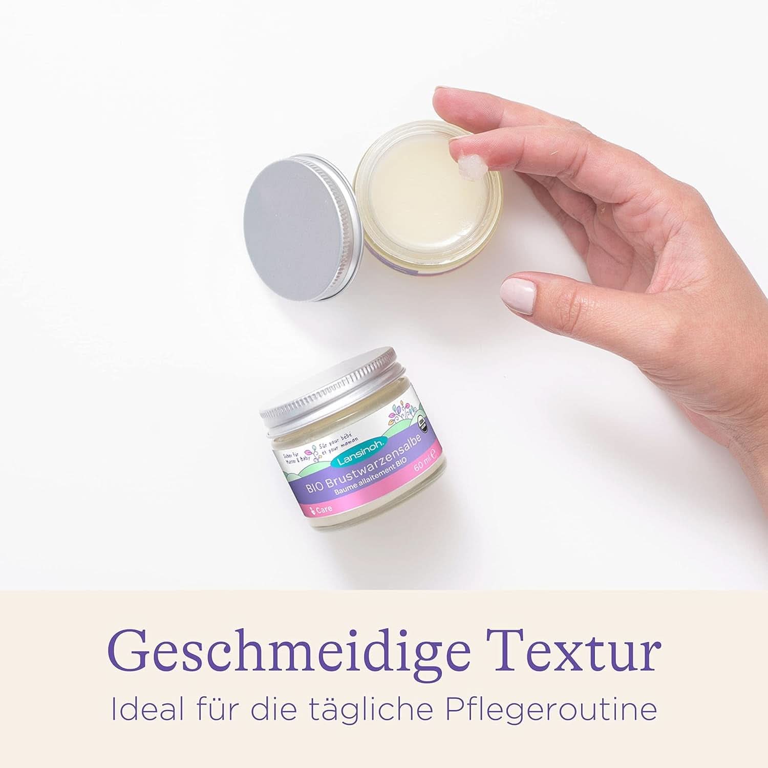 Lansinoh BIO Brustwarzensalbe, 60 Ml - Natürliche Pflege Empfindlicher Brustwarzen Und Trockener Haut - Klimaneutral Accessoires Alimentation et Allaitement Baby Naty Shop
