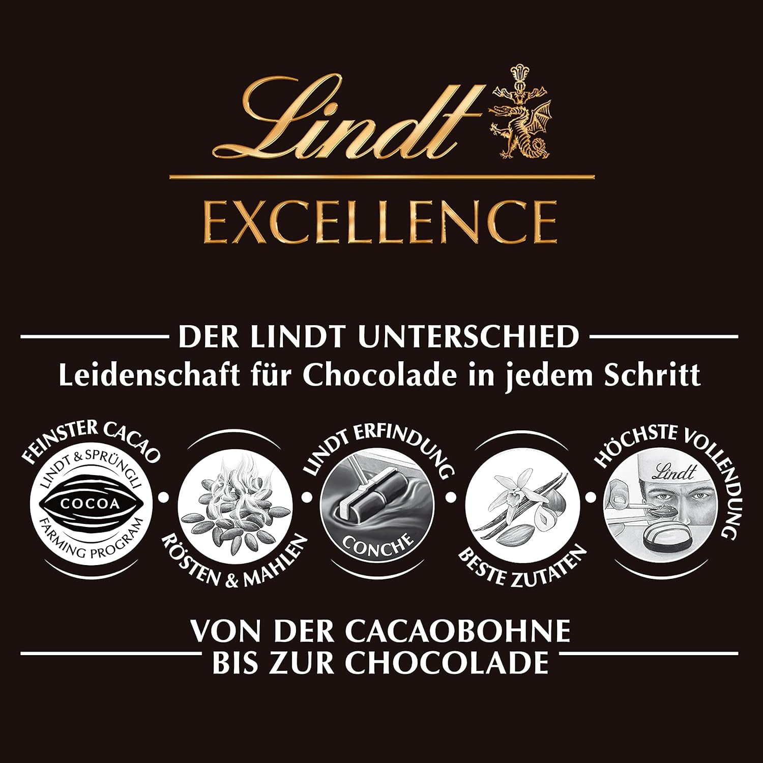 Chocolat Lindt | EXCELLENCE Stick Doux 70% | 100g | Chocolat noir doux au goût intense de cacao | Barre de chocolat végétalienne