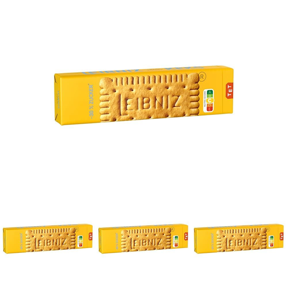 Biscuite cu unt - 30% zahăr, 150 g, biscuiți cu unt cu conținut redus de zahăr, biscuiți crocanți autentici cu 52 de dinți (1 x 150 g) (pachet de 4)