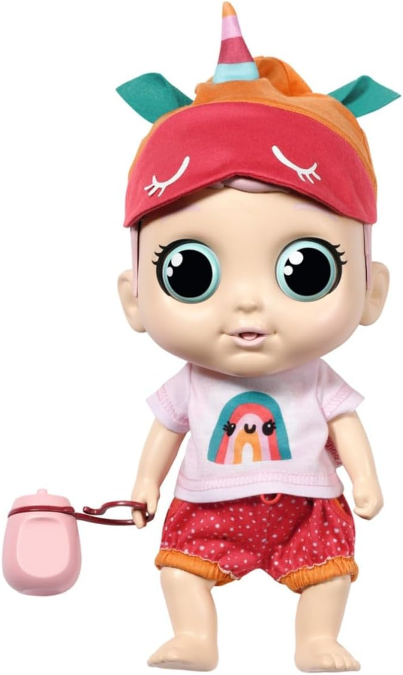 Baby Robin, 30 cm, grande poupée pour bébé avec des fonctions sonores agréables et brillantes, y compris une chemise, un tuyau, des vêtements, une barboteuse, une bouteille et un harnais, 905586 Zapf Creation
