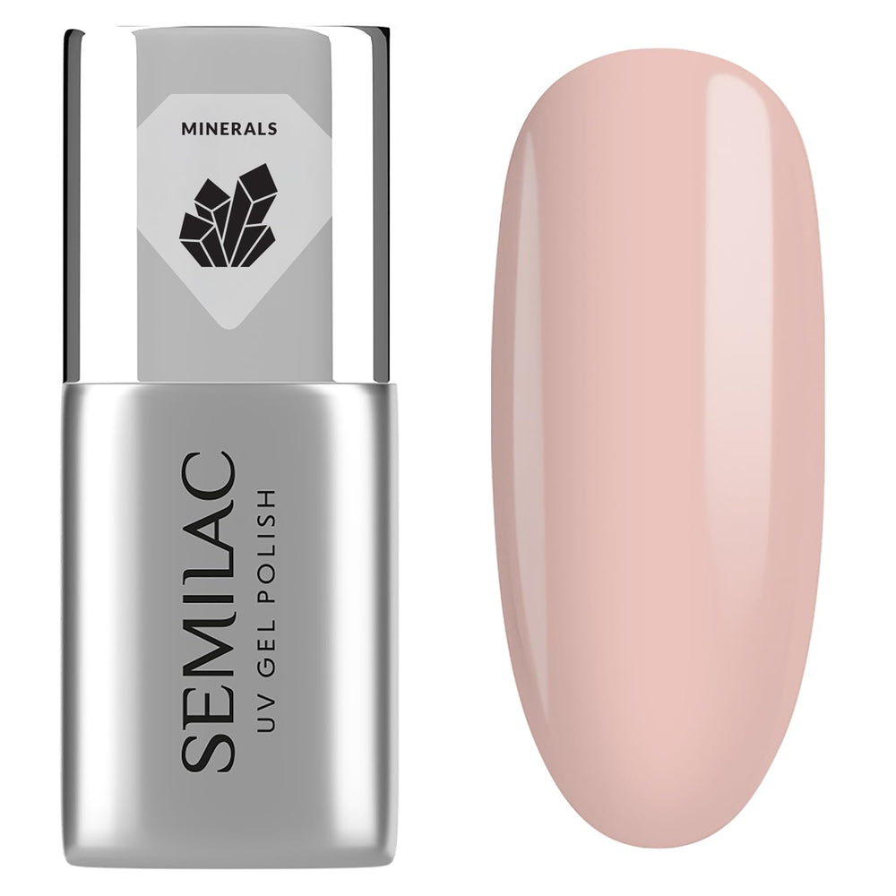 Base de vernis à ongles UV Semilac Pure & Clean 7 ml – Base hybride auto-nivelante pour ongles sensibles