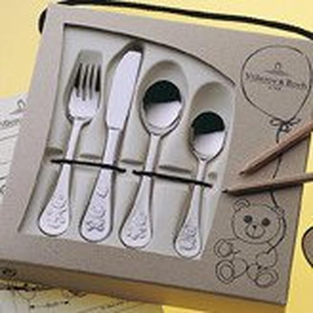 Villeroy Et Boch Ménagère enfant Teddy 4 pièces, acier inoxydable 18/10 Cuisine Naty Shop
