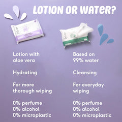 Naïf Lingettes Bébé Sans Plastique 54 Pièces (1 Paquet x 54 Pièces) - Pour les Fesses, le Corps et le Visage de Bébé - Ingrédients Naturels