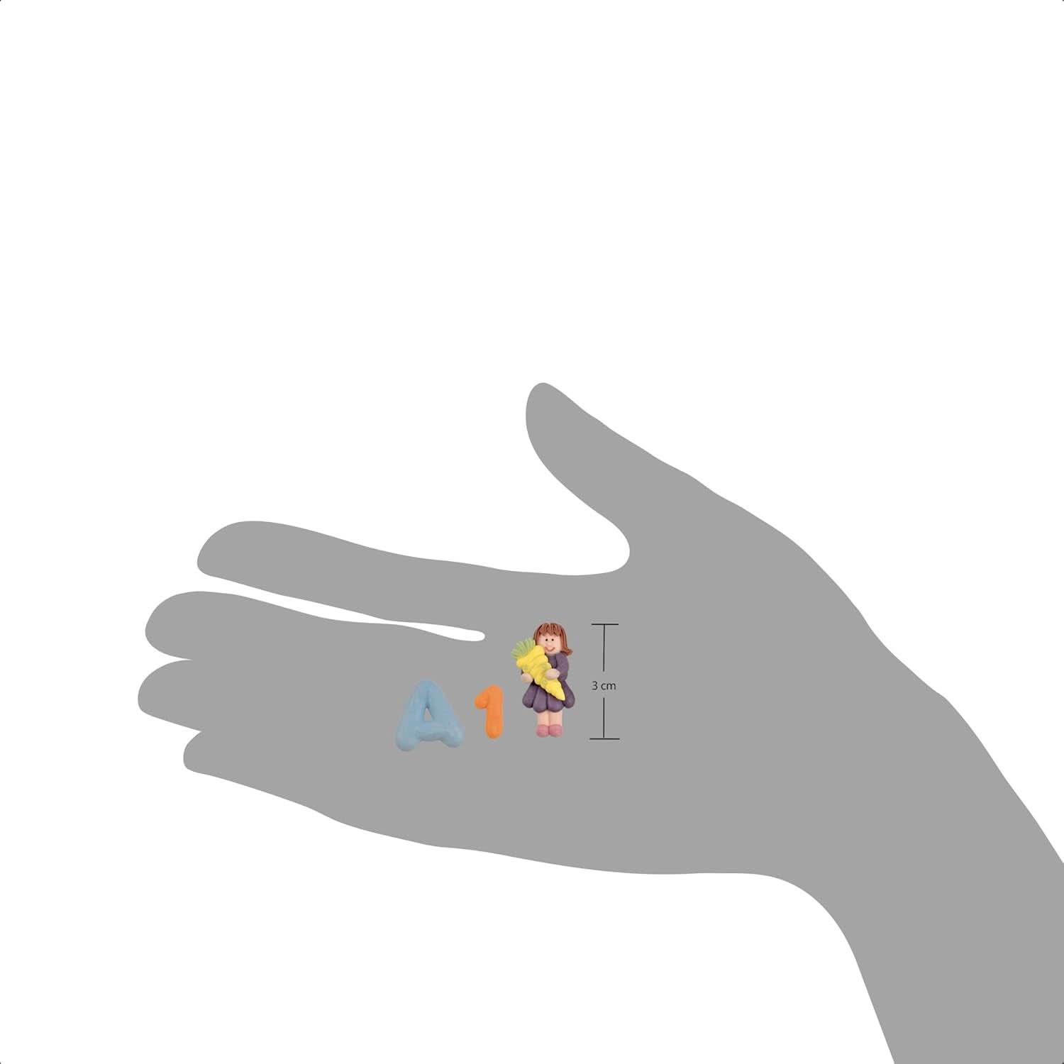 Günthart, 8 figurines en sucre pour la rentrée scolaire et les lettres, 115 grammes Sprinkles Naty Shop