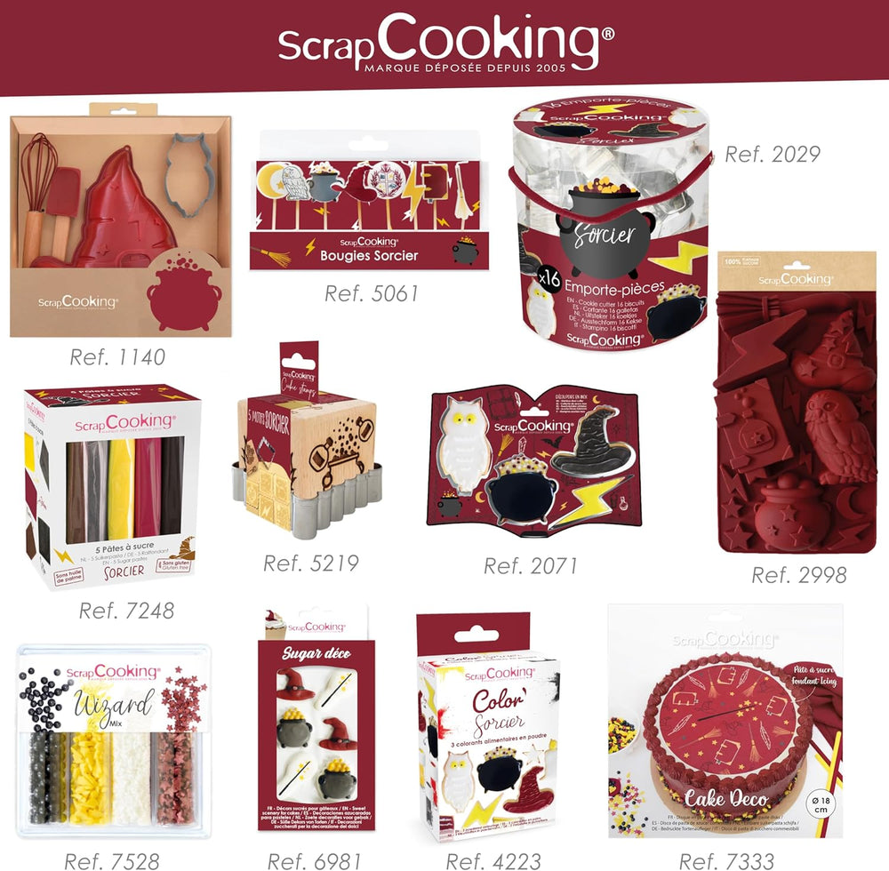 ScrapCooking Emporte-pièces en Acier Inoxydable 4 pièces Accessoire de pâtisserie décoration d'anniversaire - 2071