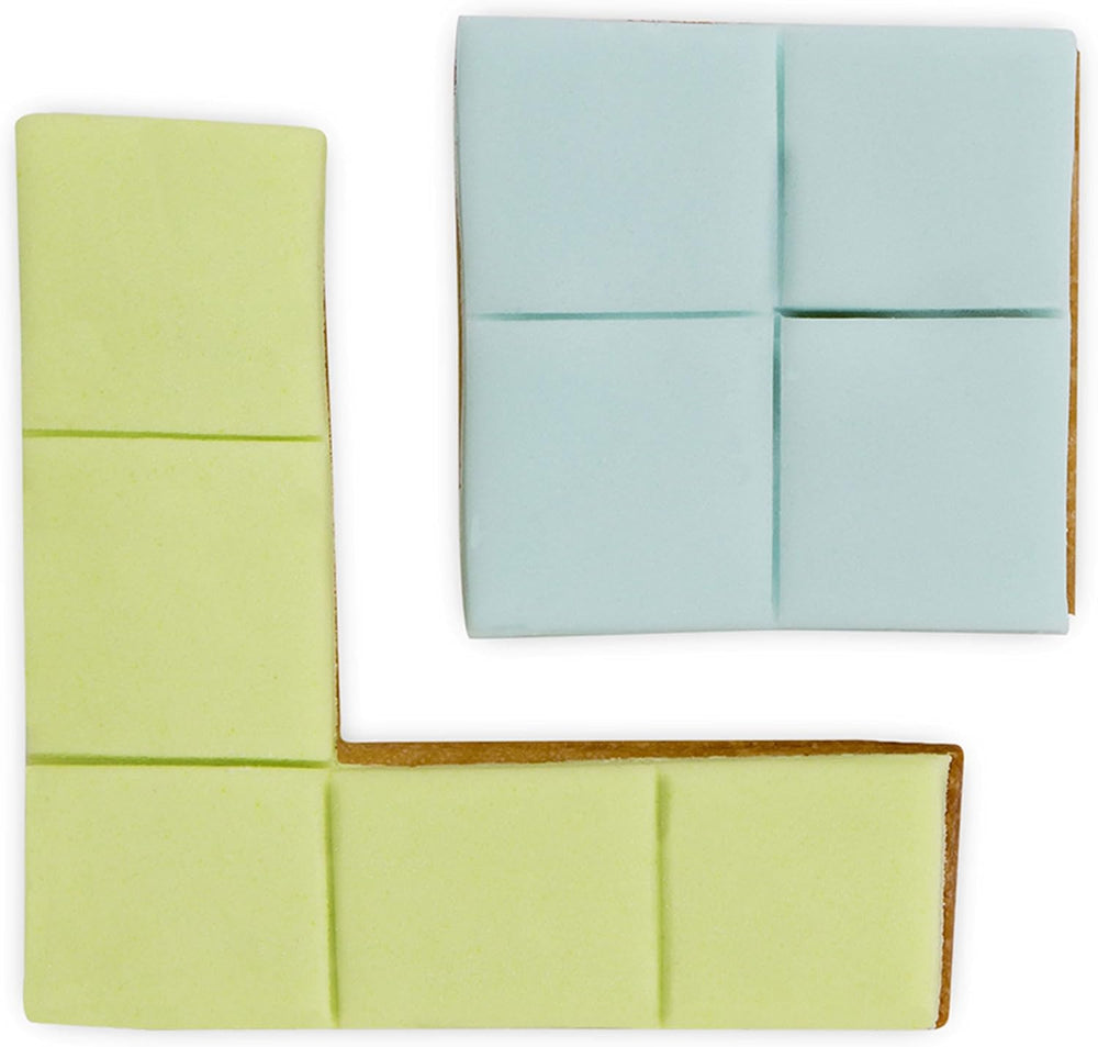 Boîte à biscuits en forme de cube, env. 6 cm, argent