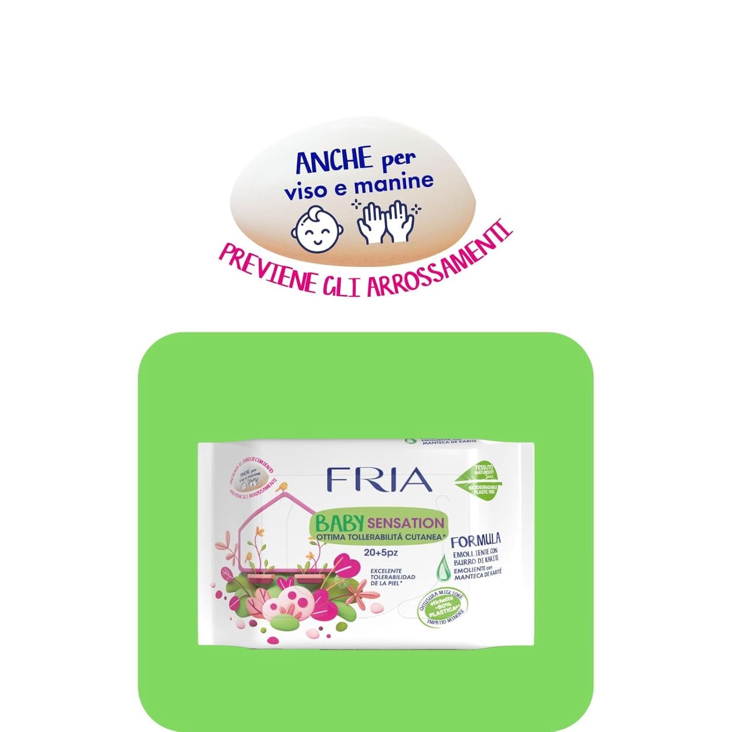 Fria Baby Sensation lingettes nettoyantes Lingettes humides bébé Naty Shop