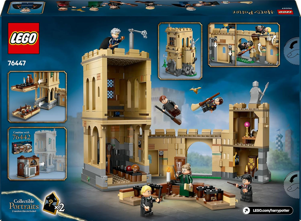LEGO Harry Potter Schloss Poudlard : Flugstunden, Abenteuer-Spielset mit 6 Minifiguren zum Sammeln, inkl. Draco Malfoy et le professeur McGonagall, jeu de rôle pour les jeunes et les filles du 9 janvier 76447