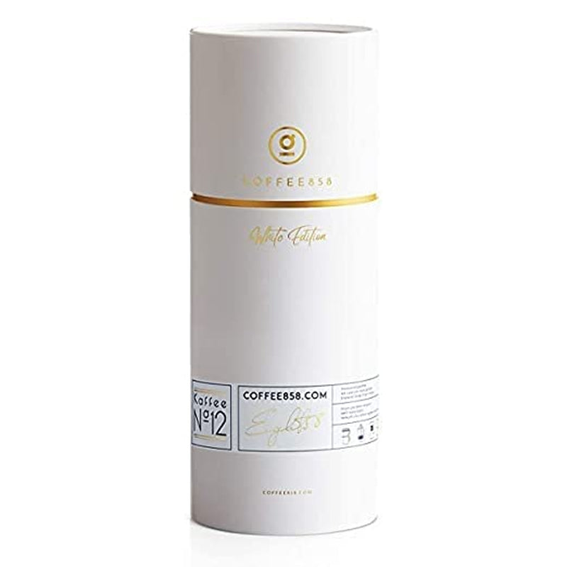 Grains de café éthiopiens (#12) – Le meilleur Arabica d'origine unique de Coffee858 (320 g) – Café complexe aux saveurs délicates de baies – Cadeau élégant