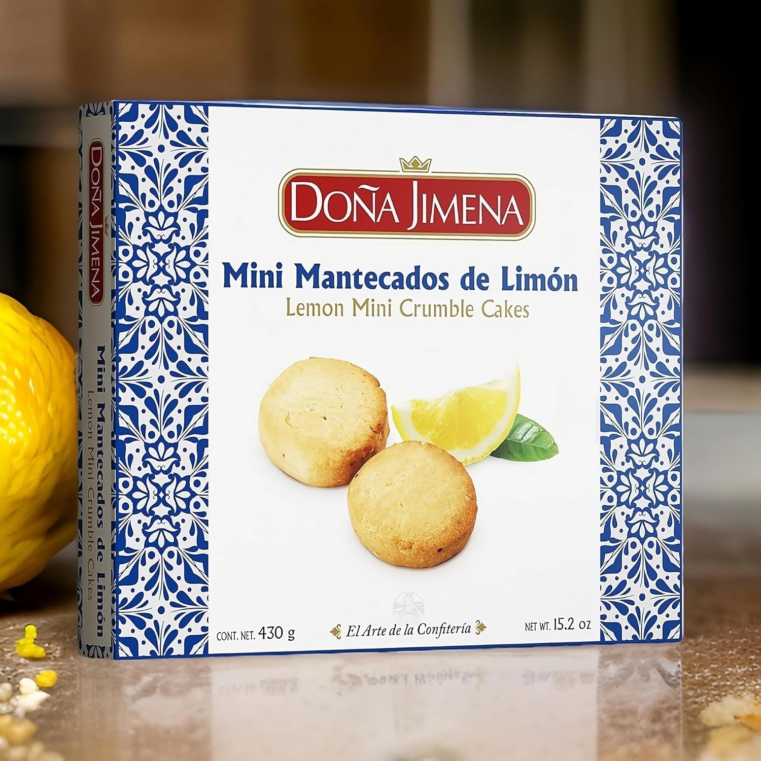 - Mini beignets au citron, texture crémeuse, qualité supérieure, fait à la main, naturel, recette traditionnelle, sans huile de palme, emballé individuellement, 430 grammes