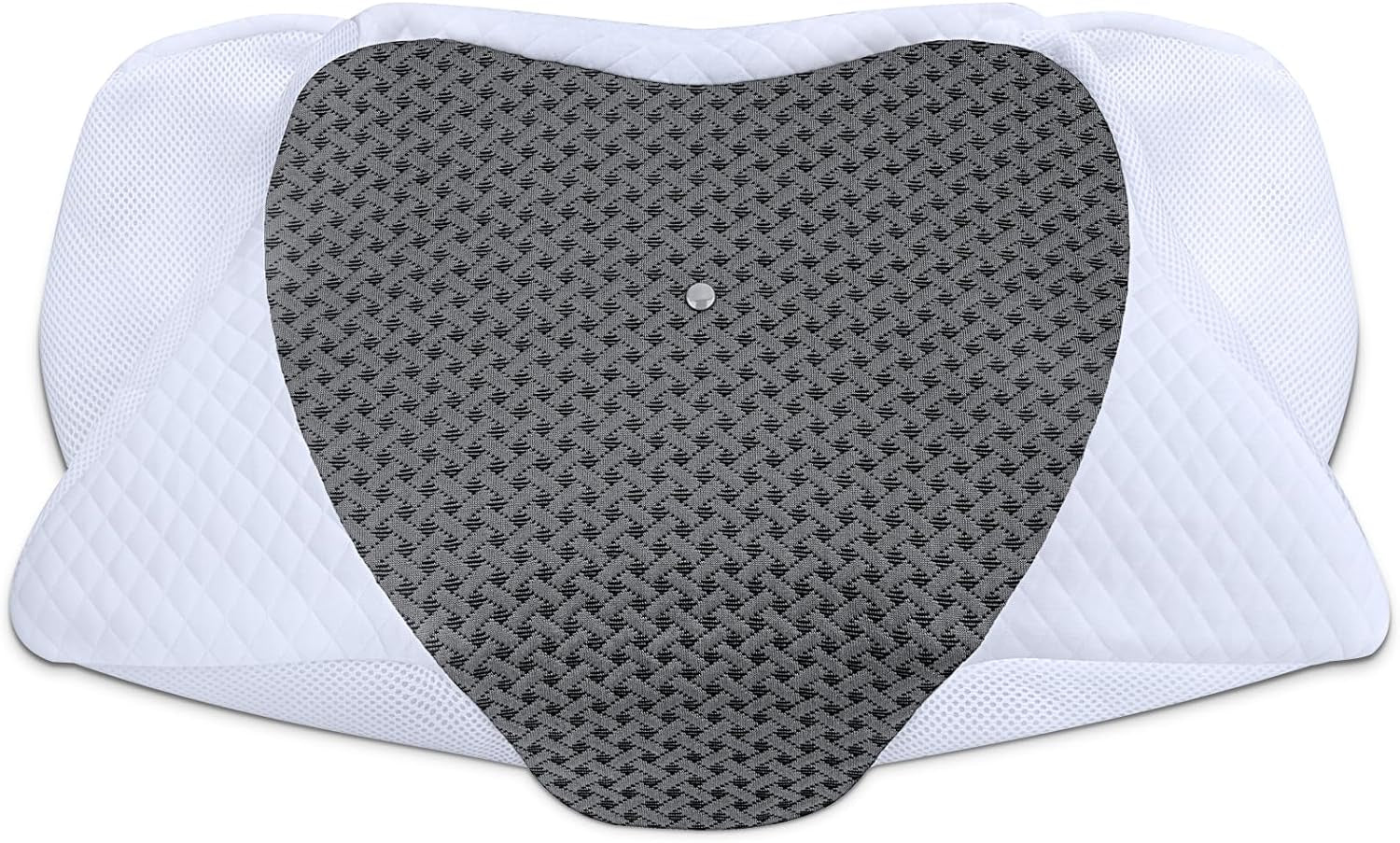 SAHEYER Oreiller Cervical Oreiller en Mousse à Mémoire Oreiller de Couchage Latéral Oreiller Orthopédique Ergonomique de Soutien du Cou Améliore la Qualité du Sommeil Oreiller Cervical 60 X 35,5 X 10/13CM Oreiller de Couchage avec Taie d'oreiller Oreillers Orthopédiques Cervicaux Naty Shop Gris Carbone - Taie d'oreiller 60 X 35,5 X 10/13Cm